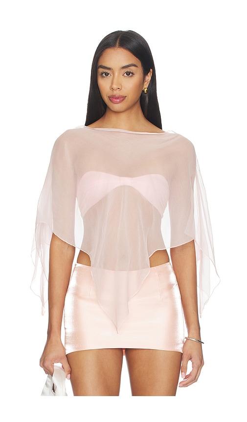 buci honeycrisp poncho in rose. - size m/l (also in xs/s)