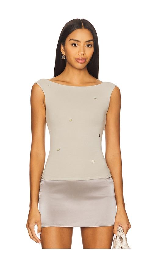 buci linda top in grey. - size l (also in xs, m)