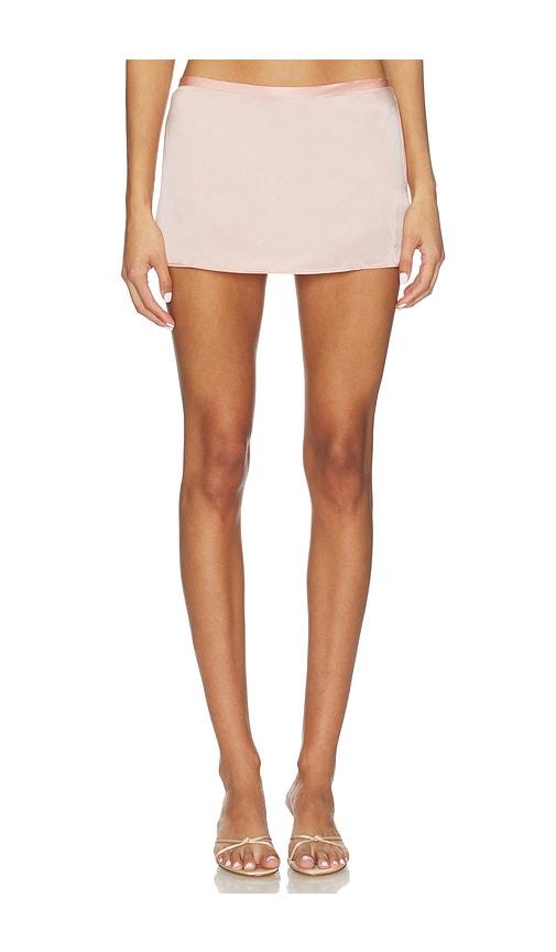 buci silk solstice mini skirt in pink. - size l (also in s, xl)