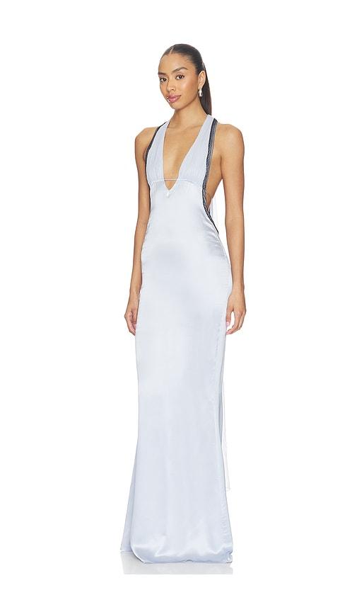 buci stargazer dress in baby blue. - size l (also in s)