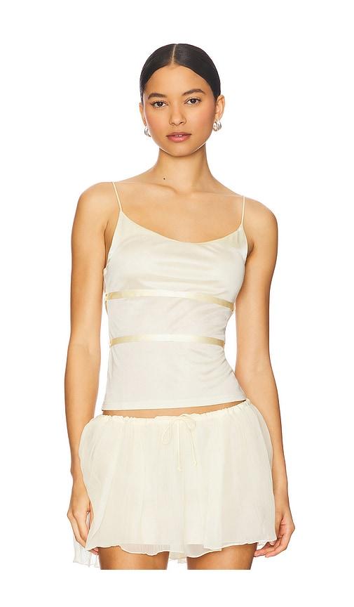 buci thistle top in cream. - size l (also in s)