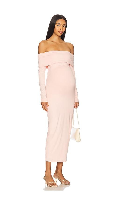 bumpsuit the alison midi dress in blush. - size m (also in xs)