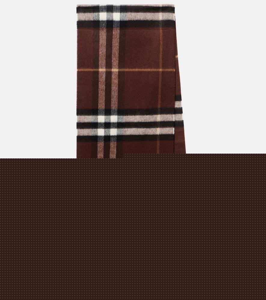 burberry burberry check cashmere scarf