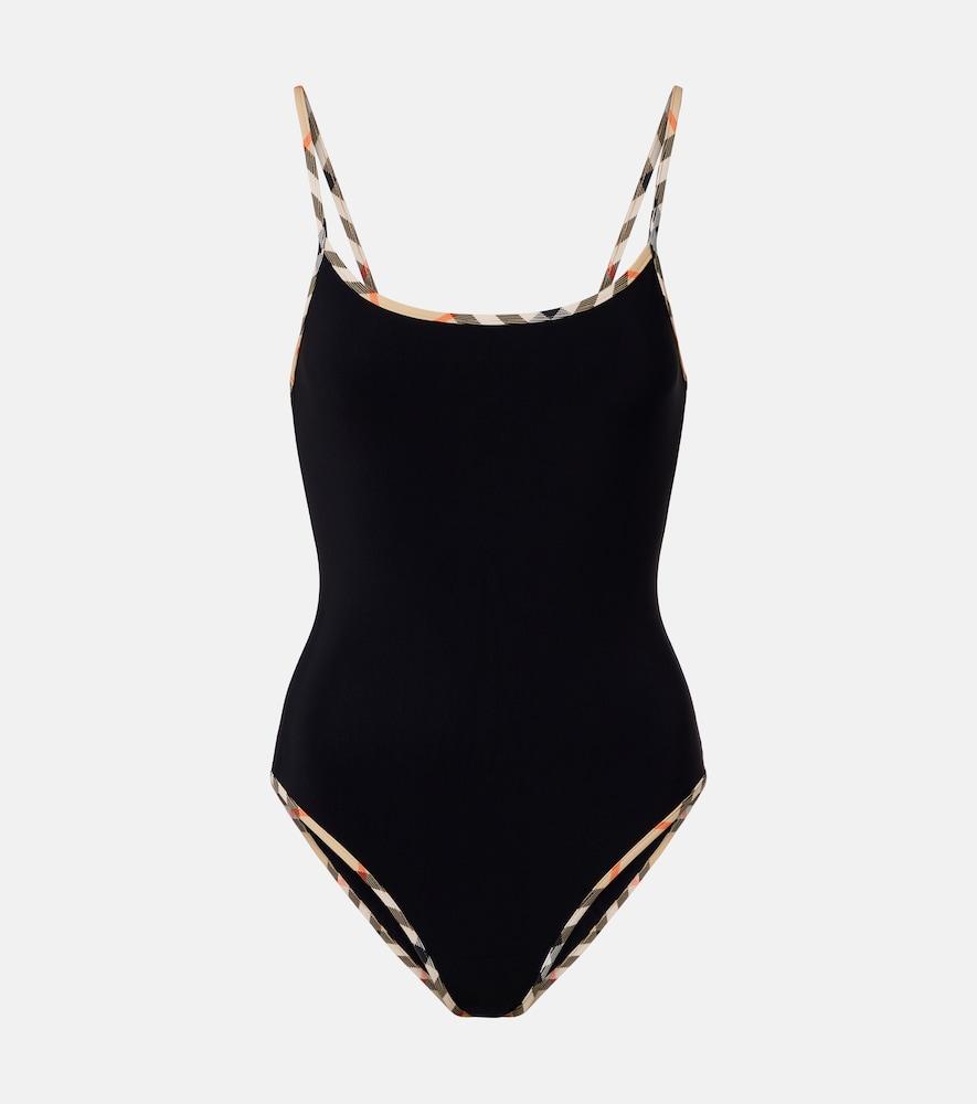 burberry burberry check swimsuit