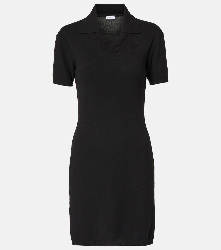 burberry cotton-blend polo dress