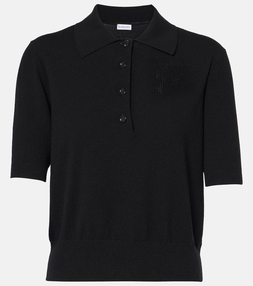 burberry cotton-blend polo shirt