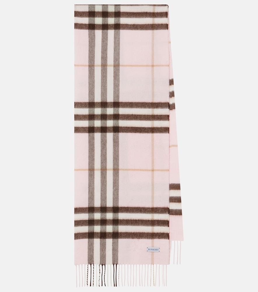 burberry giant check cashmere scarf