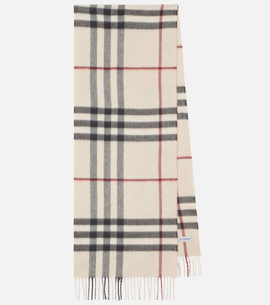 burberry giant check cashmere scarf