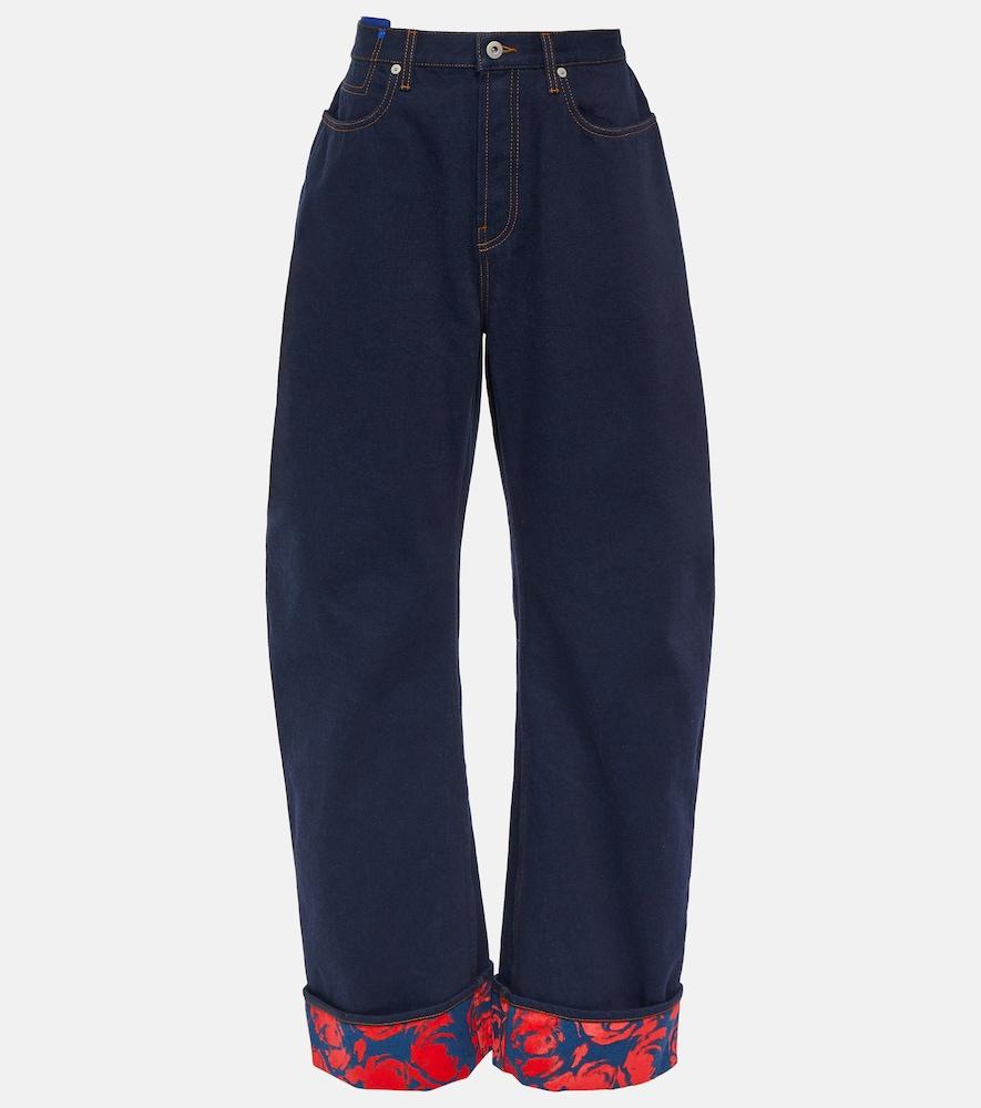 burberry high-rise wide-leg jeans