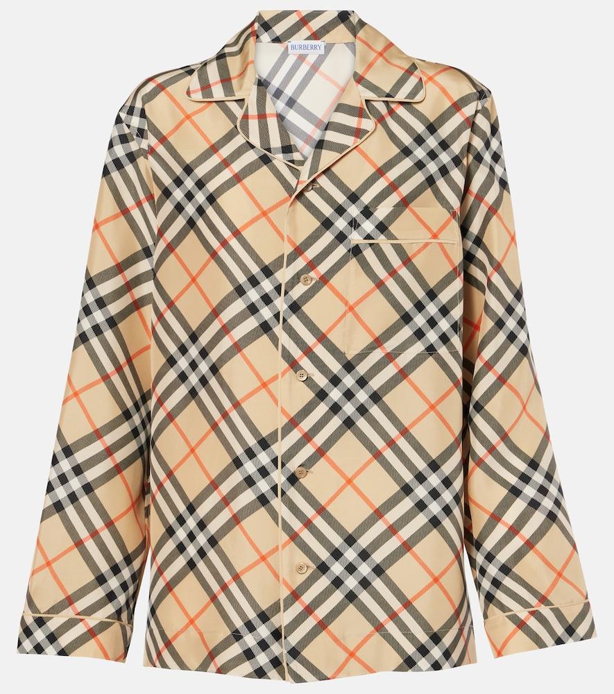 burberry knitted silk top