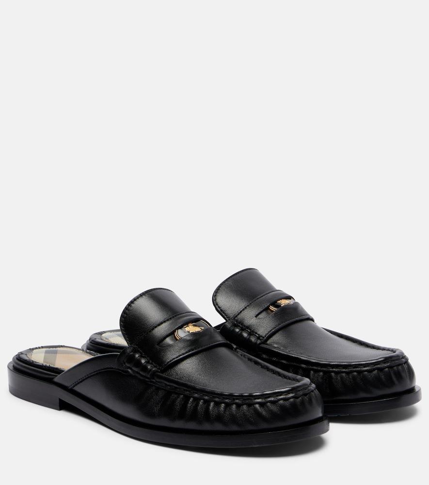 burberry leather mules