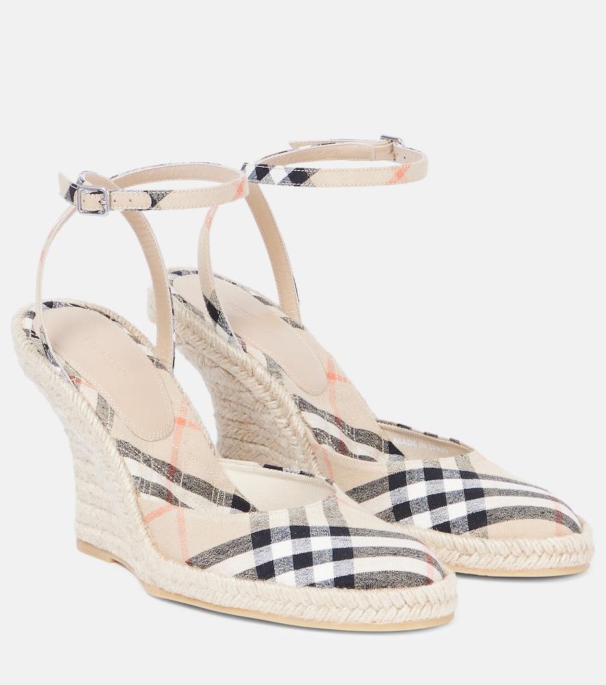 burberry lf mews 90 espadrille wedges
