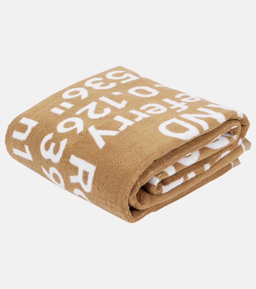 burberry location cotton jacquard towel