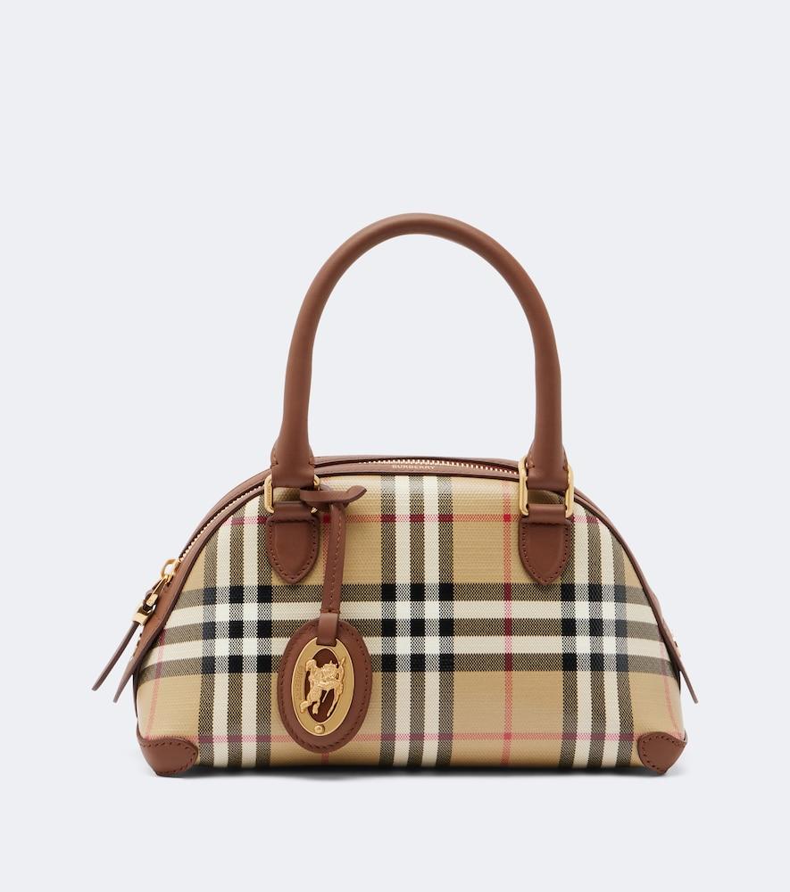burberry primrose burberry check mini top-handle bag