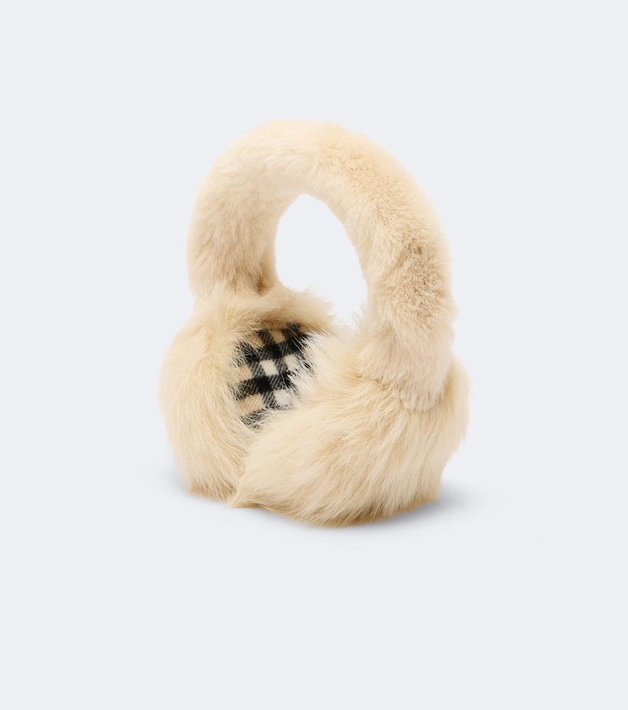 burberry shearling earmuffs