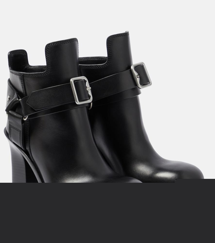burberry stirrup leather ankle boots