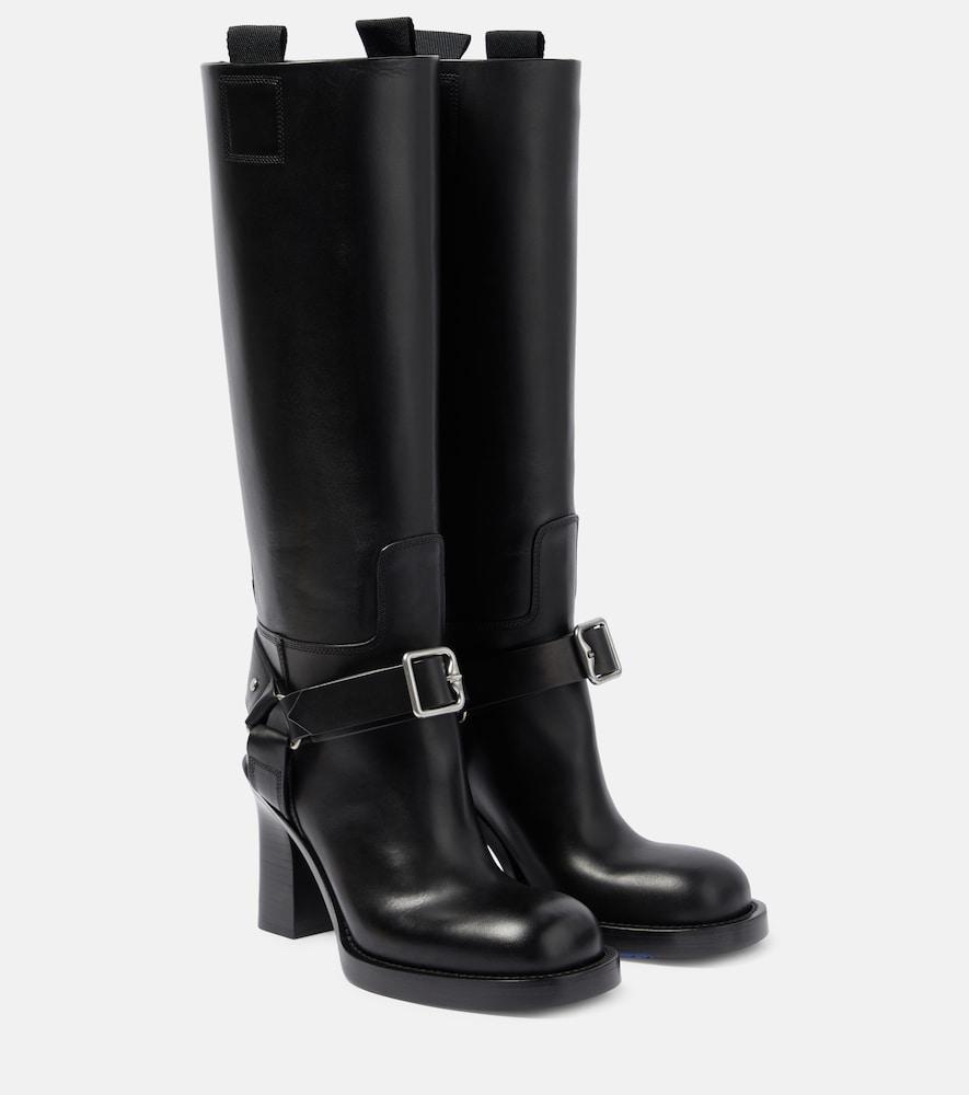 burberry stirrup leather knee-high boots