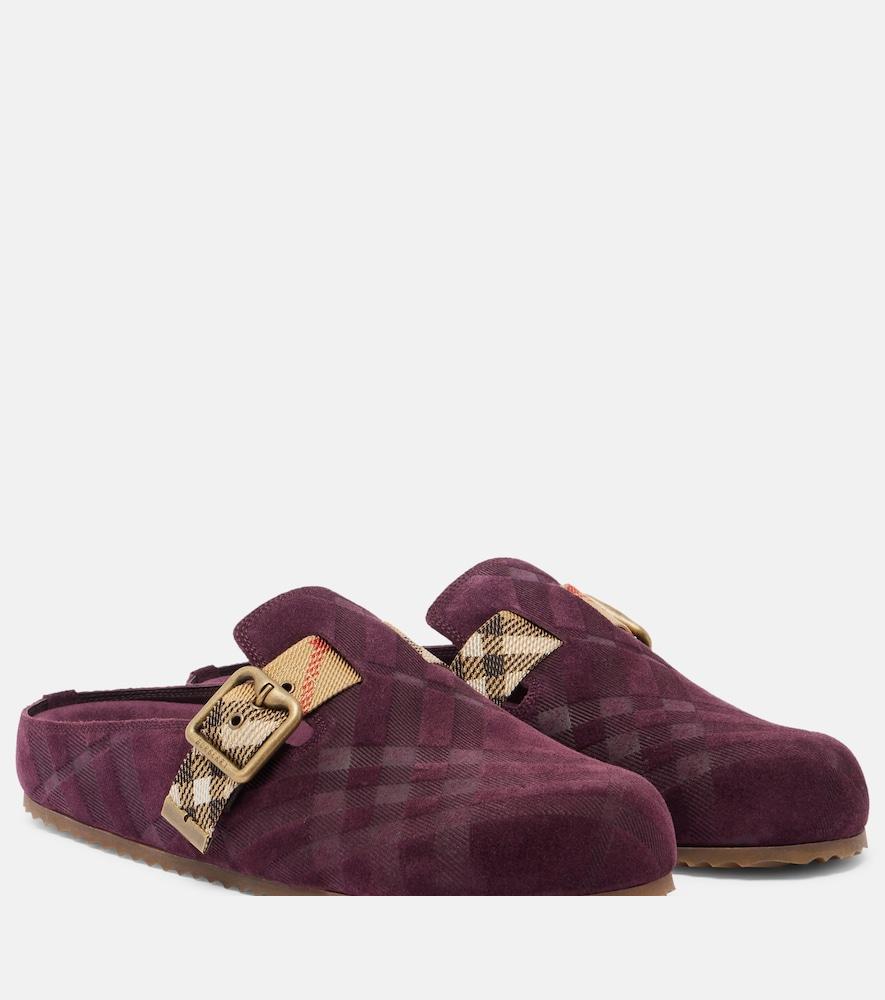 burberry urchin suede clogs