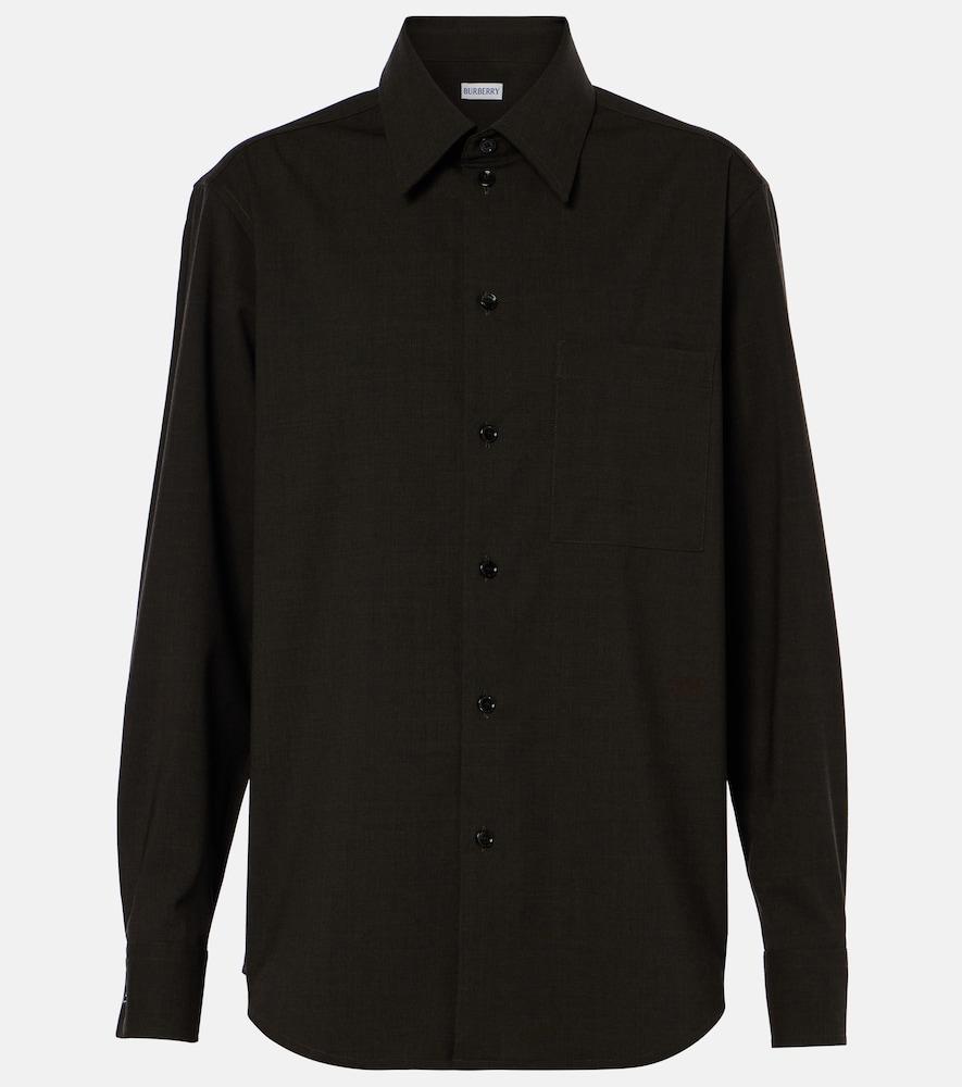 burberry wool-blend shirt