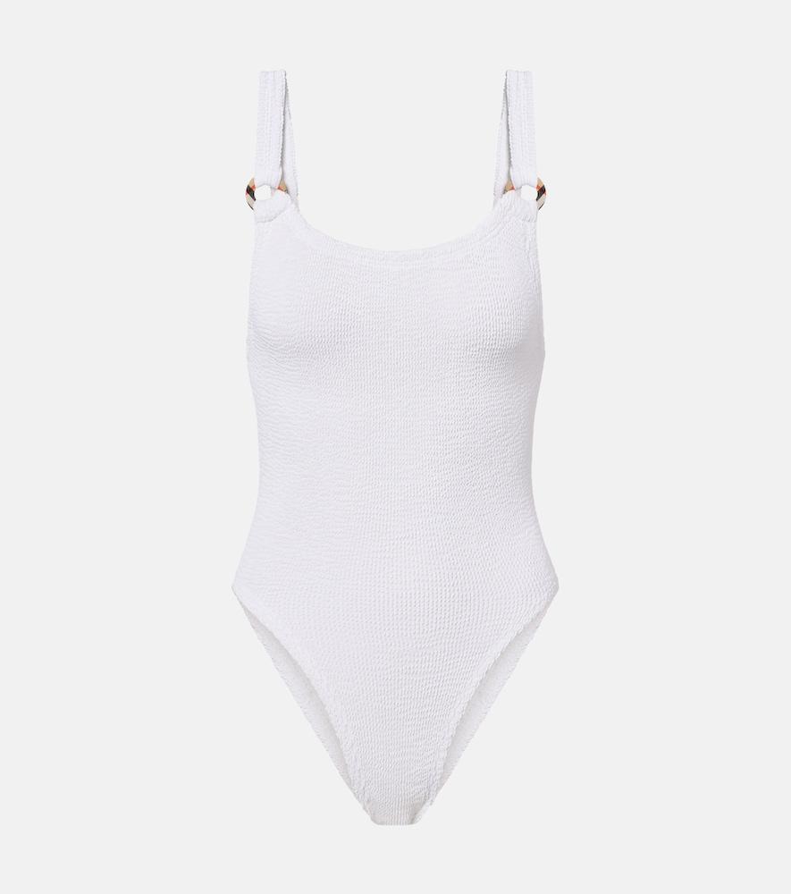 burberry x hunza g domino burberry check swimsuit
