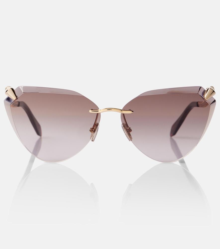bvlgari serpenti viper cat-eye sunglasses