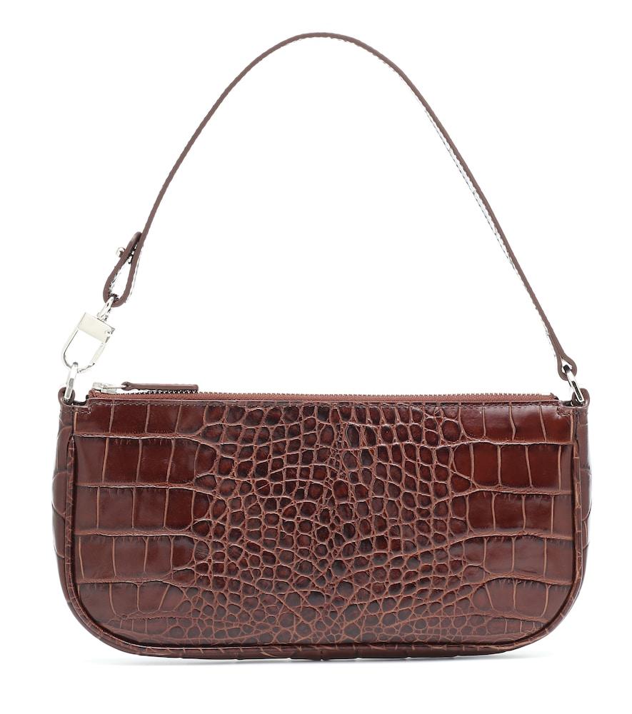 by far rachel leather shoulder bag