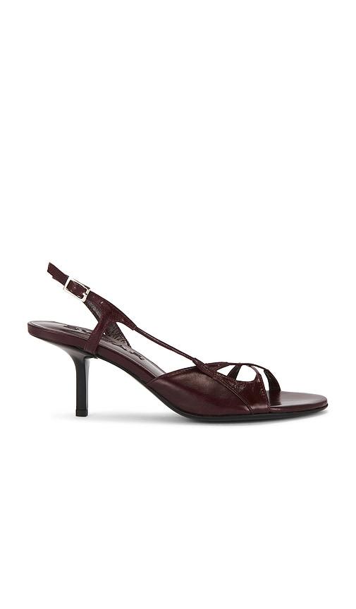 by far sierra slingback heel in wine. - size 36 (also in 38, 40)