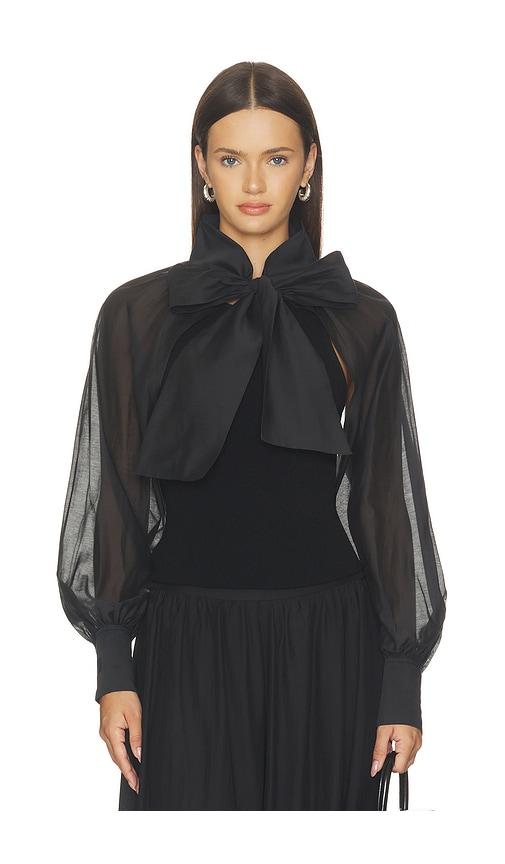 by malene birger canny bolero in black.