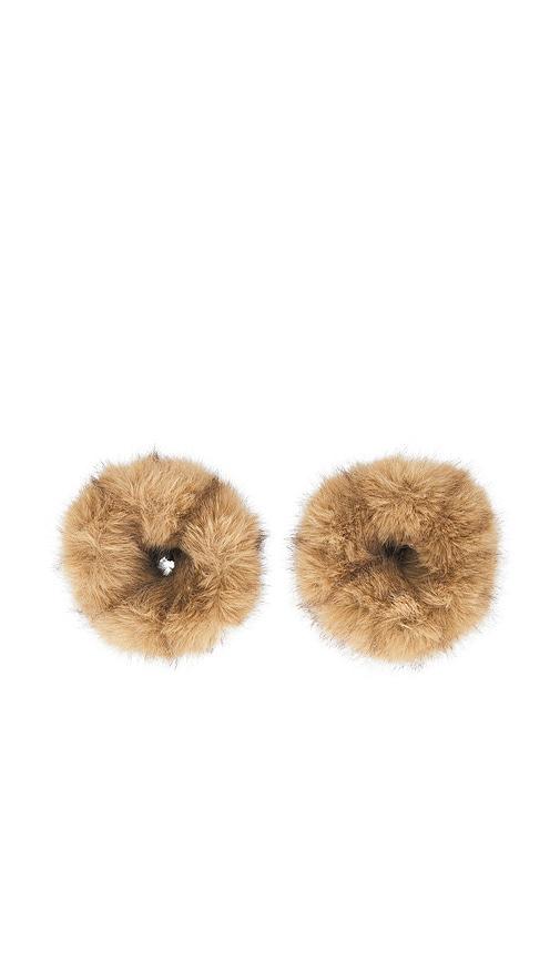 by malene birger elbie wrist cuff in tan.