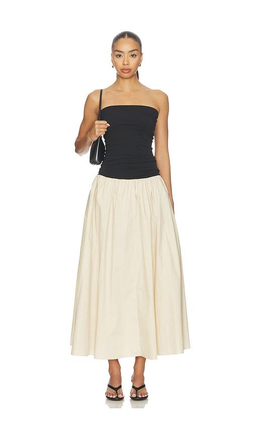 by malene birger marc dress in black,beige. - size l (also in xs, s, m)