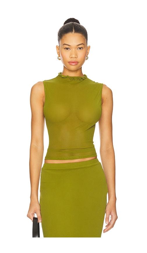 by.dyln imani top in green. - size l (also in xxs, xs, s, m, xl)