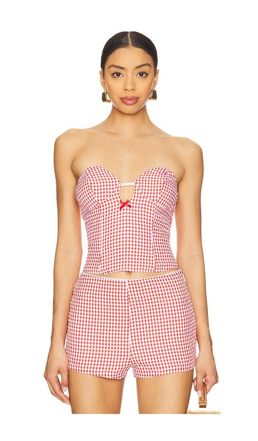 by.dyln magen bodice in red. - size l (also in s, m)