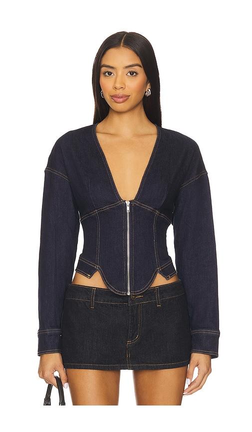by.dyln maxine top in blue. - size m (also in xs, s)