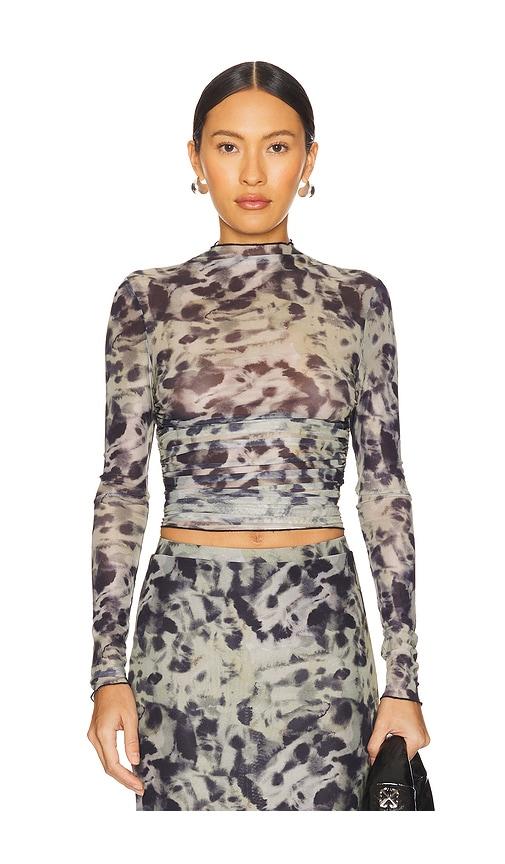 by.dyln nina top in grey. - size l (also in xs, s, m, xl)