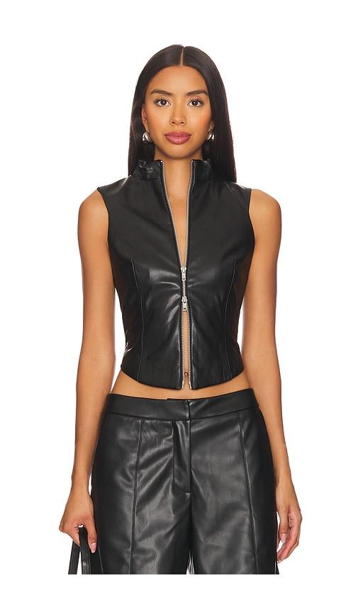 by.dyln stella vest in black. - size s (also in l, xxs)