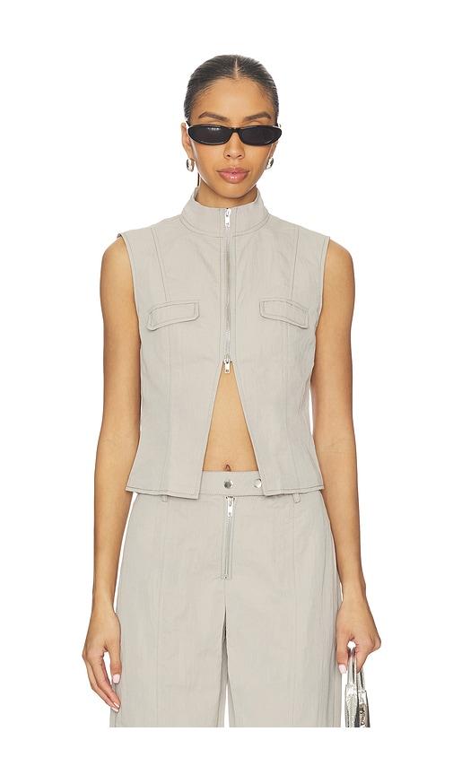 by.dyln tasha vest in grey. - size l (also in m, xl)