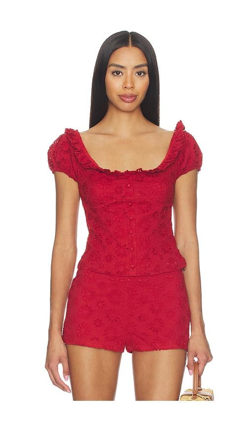 by.dyln x revolve aisling top in red. - size l (also in s, xs, m, xl)