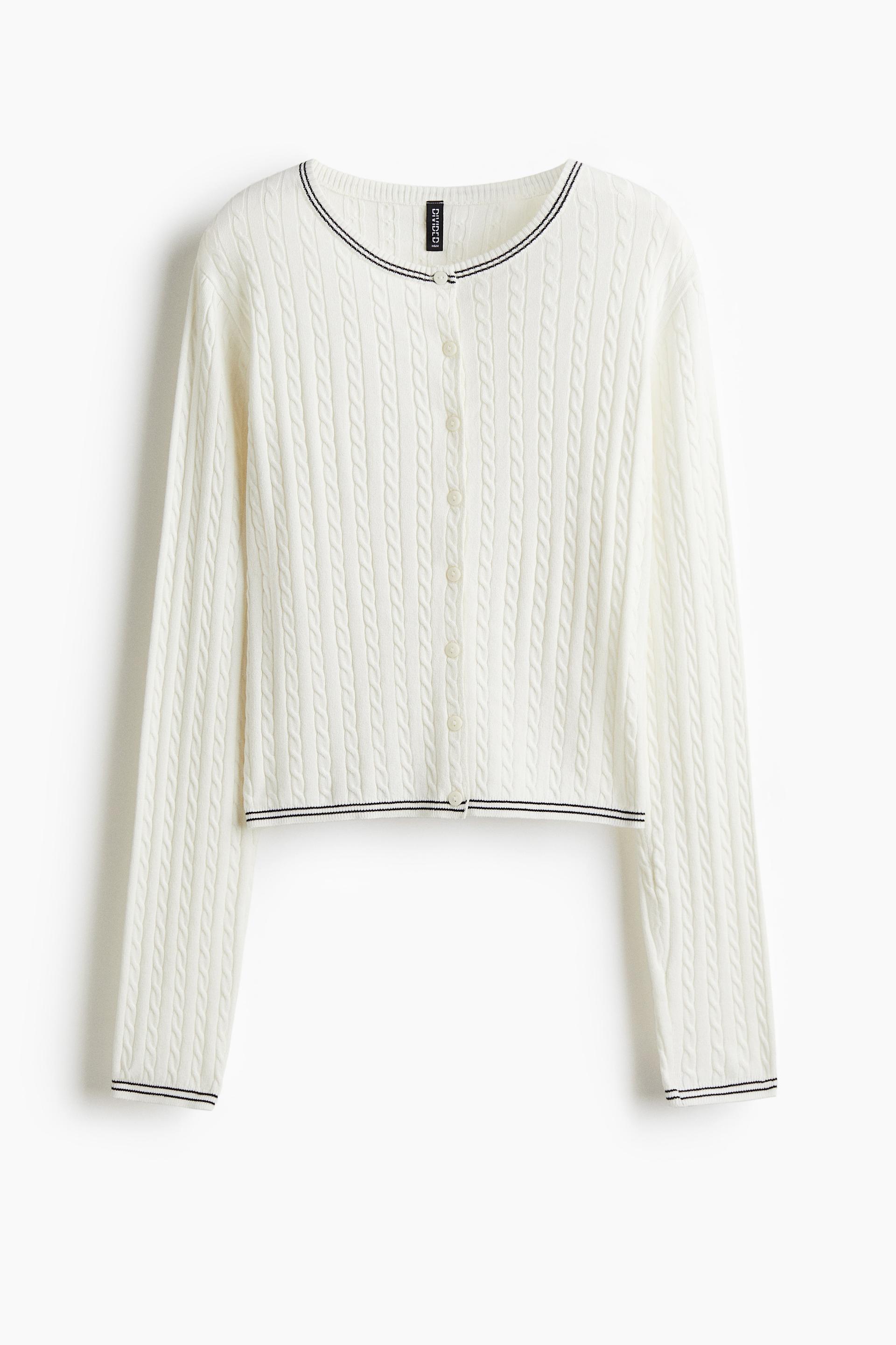 cable-knit cardigan