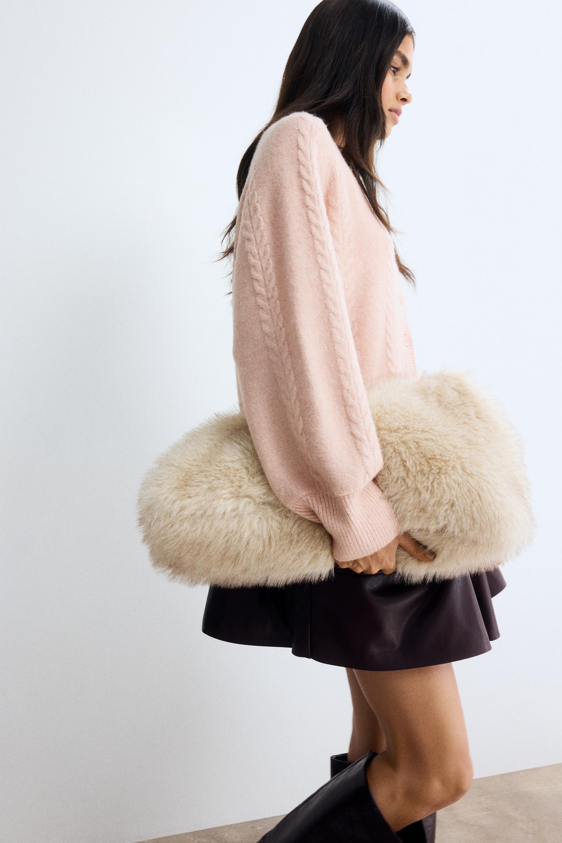 cable-knit cardigan