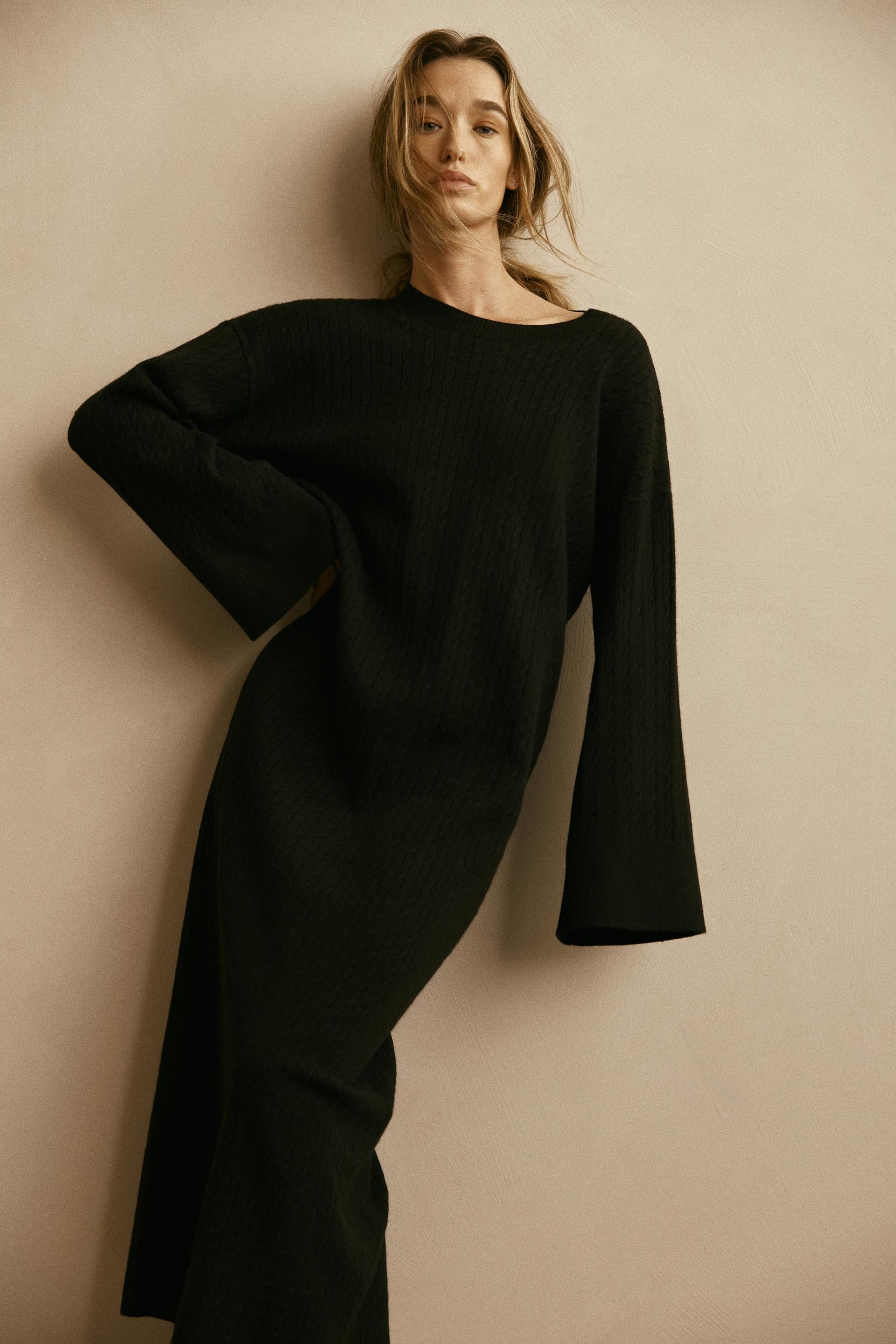 cable-knit dress