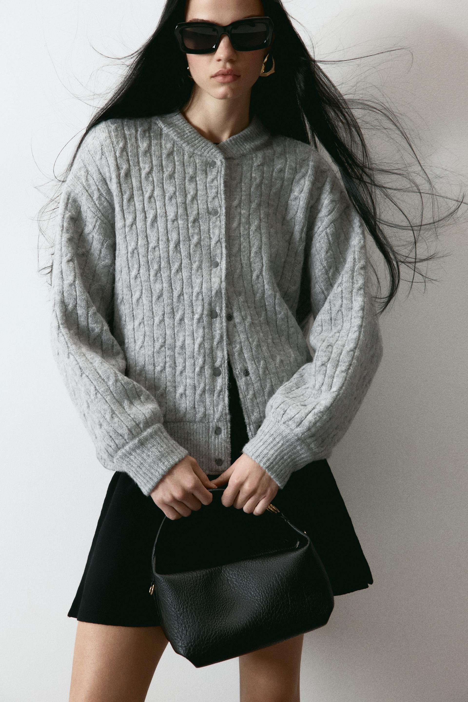 cable-knit jacket