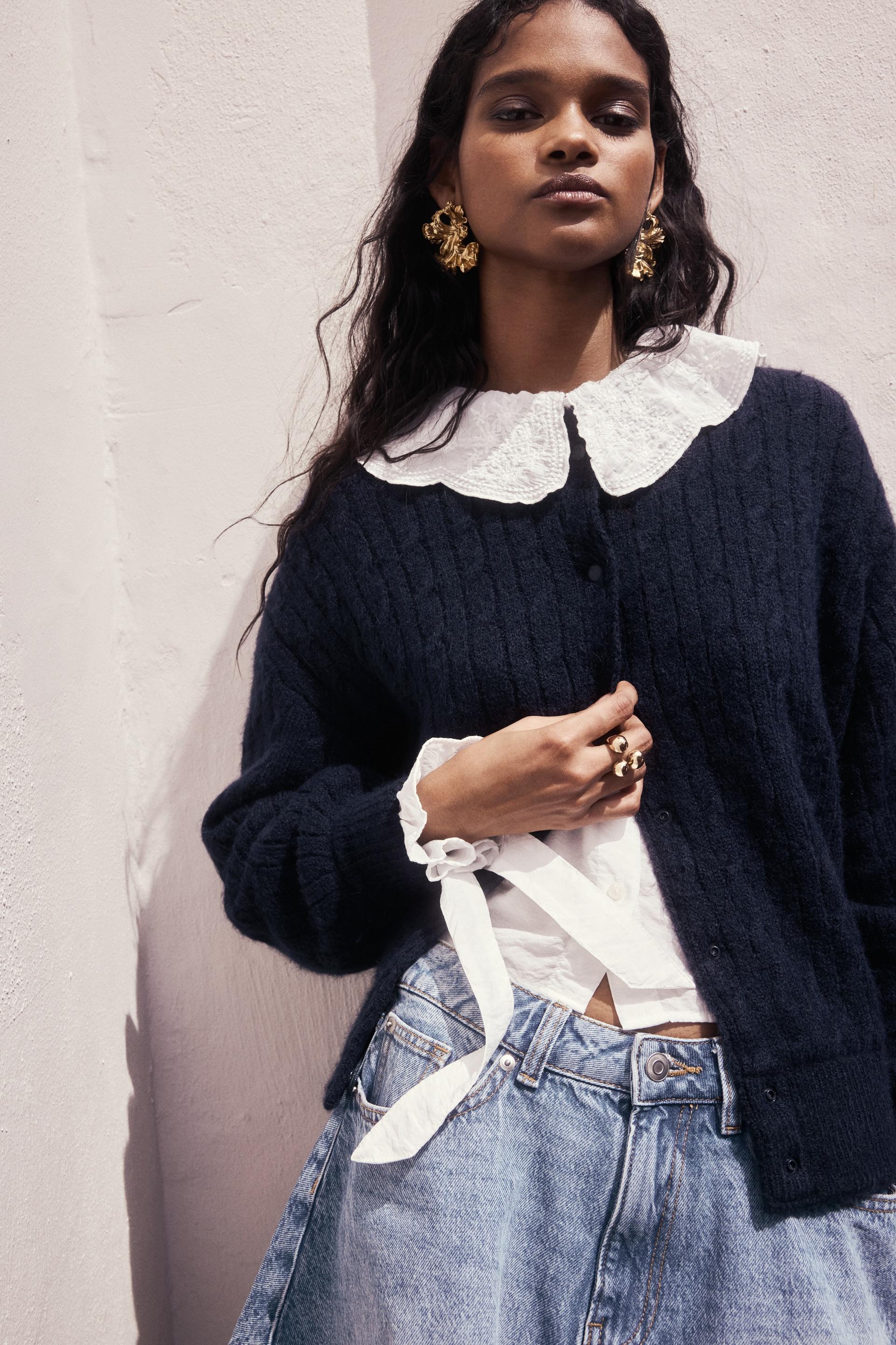 cable-knit jacket