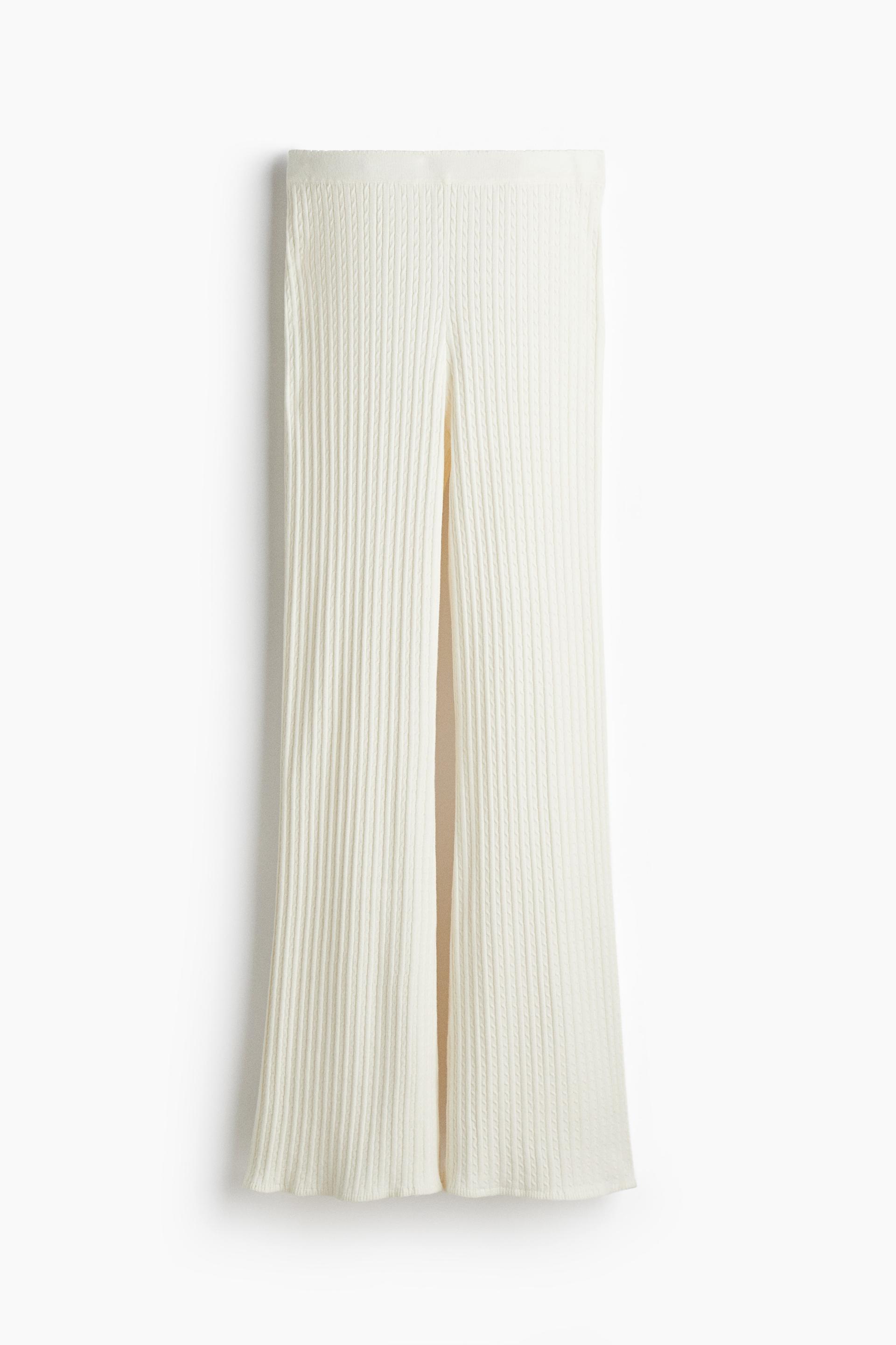 cable-knit pants
