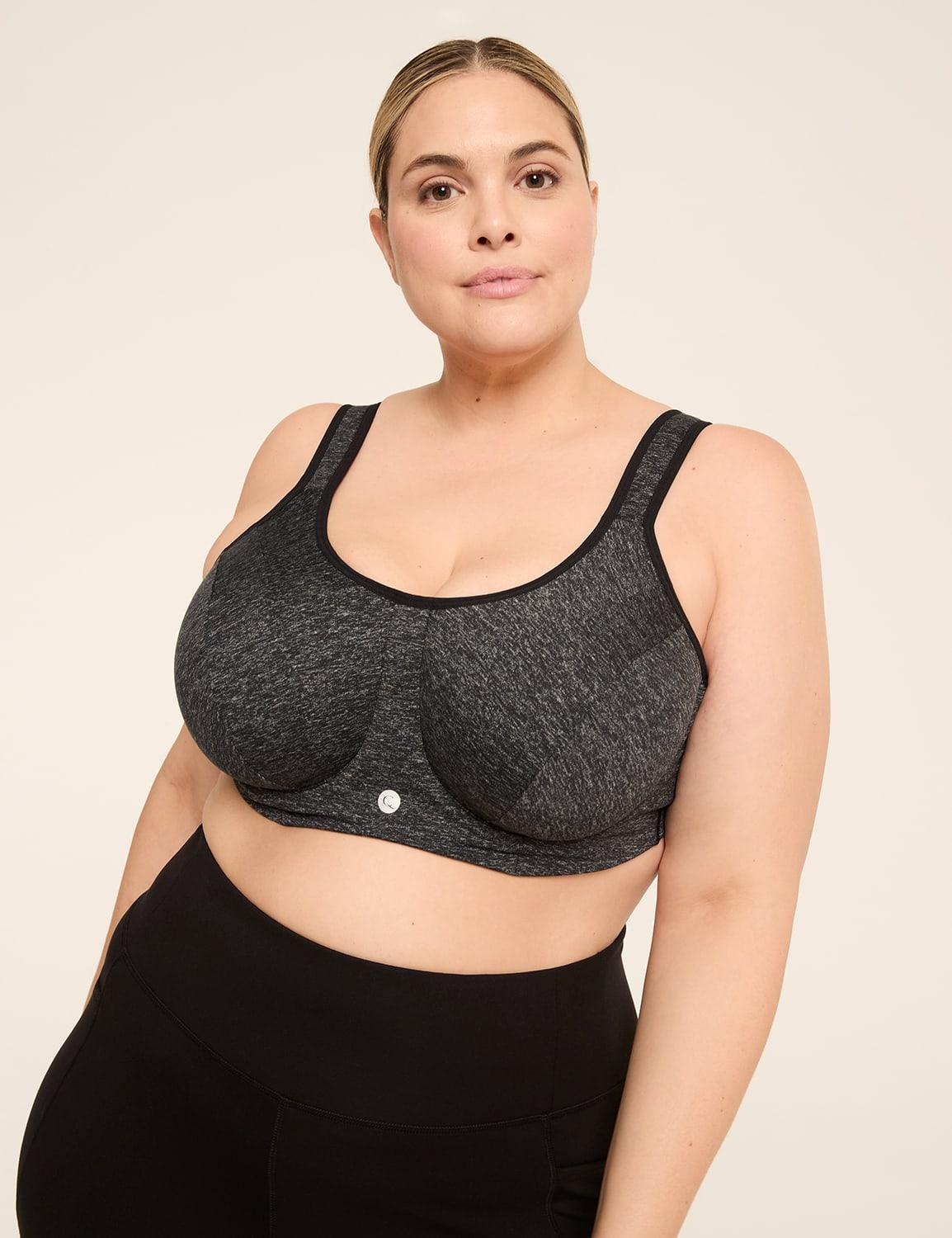 cacique max support high-impact comfort underwire sports bra