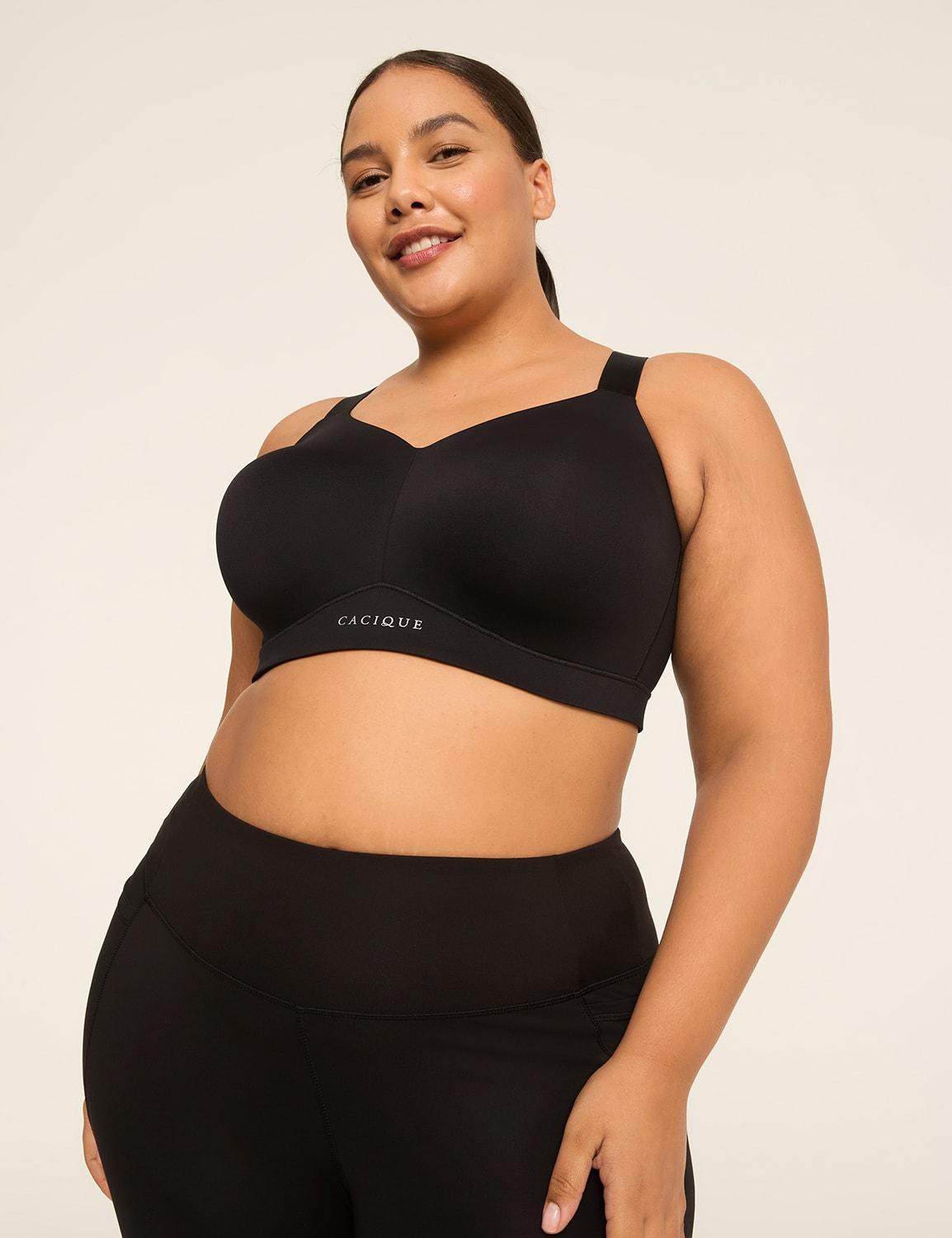 cacique totally smooth medium-impact wireless sports bra