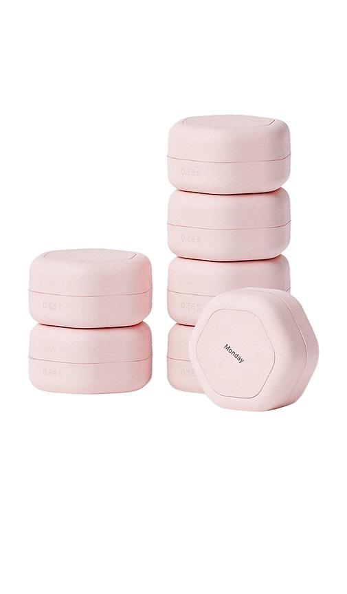 cadence pill case set small in petal.