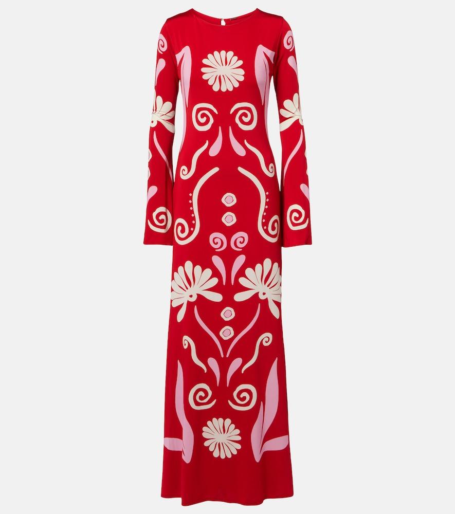 cala de la cruz amay printed maxi dress