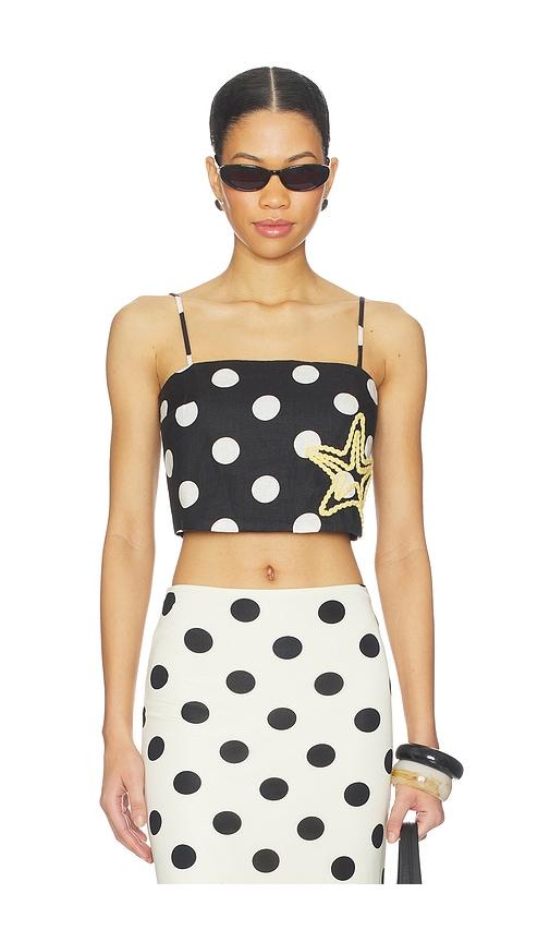 cala de la cruz ariella top in black. - size l (also in xs, s, m, xl)