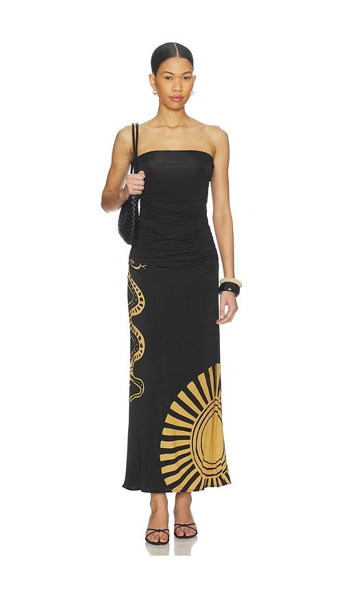 cala de la cruz daphne dress in black. - size l (also in xs, s, xl)