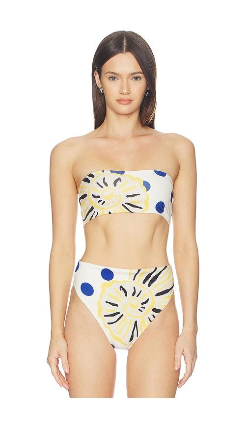cala de la cruz grecia bikini top in cream. - size l (also in m, xl, xs)